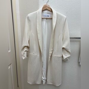 Fashion Nova Women's Elegant Cream Blazer